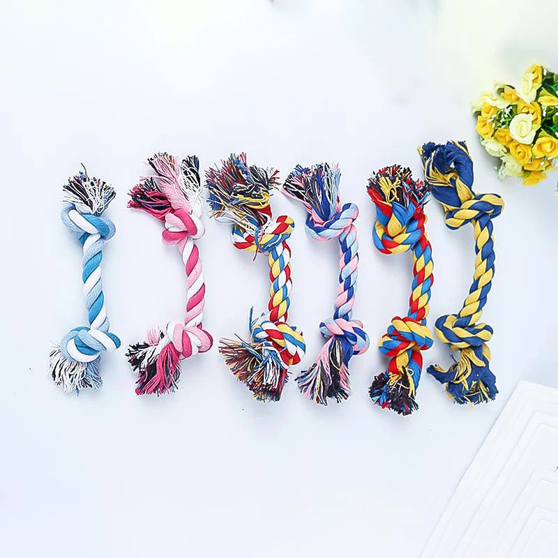 Double Knot Cotton Rope Toy – Bite-Resistant for Dogs & Cats