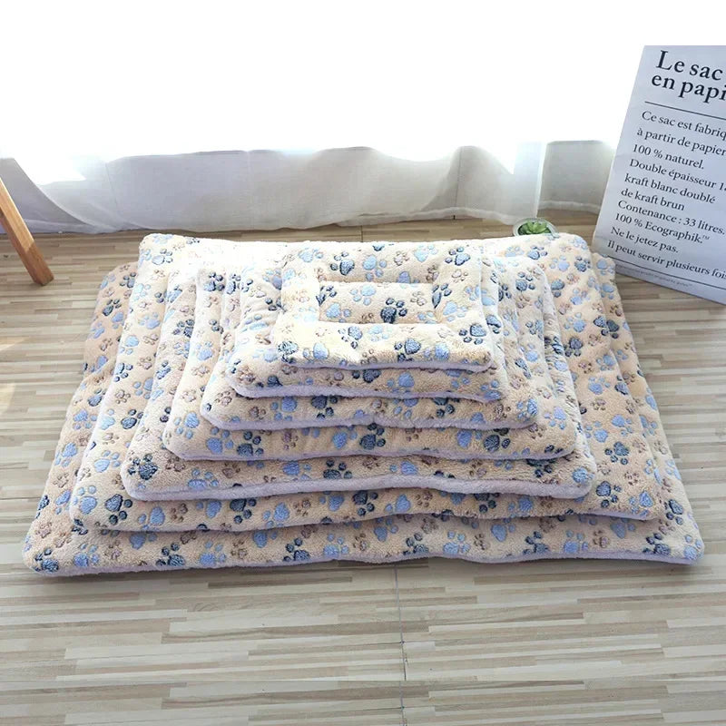 Flannel Pet Mat – Thick Sleeping Bed for Dogs & Cats