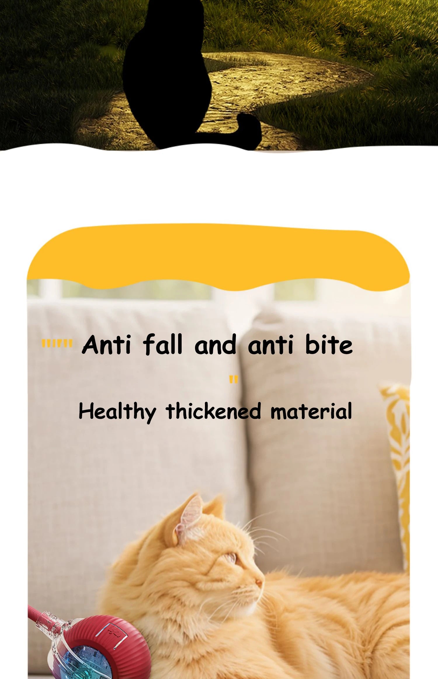 Interactive Rolling Ball Toy – Smart Rechargeable Pet Toy for Cats & Dogs