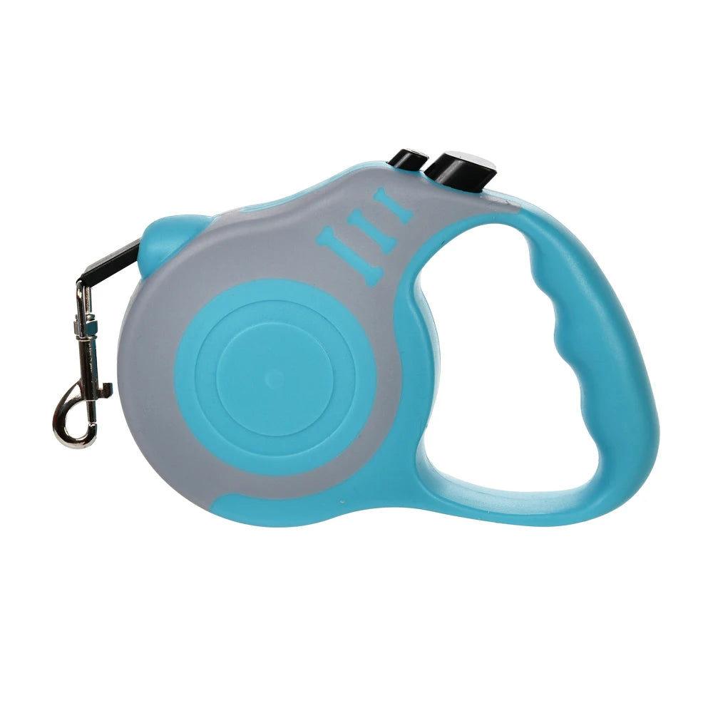 Retractable Dog Leash – 3m/5m Nylon Lead for Small & Medium Pets
