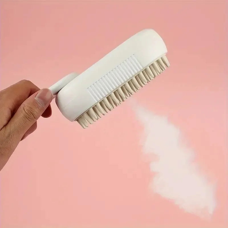 Steam Spray Pet Brush – Rotatable Hair Removal Comb for Cats & Dogs