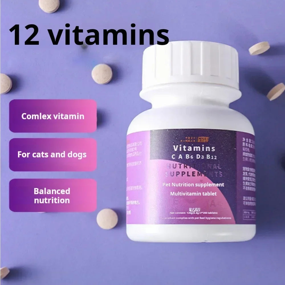 Universal Pet Multivitamins – Calcium Support for Cats & Dogs