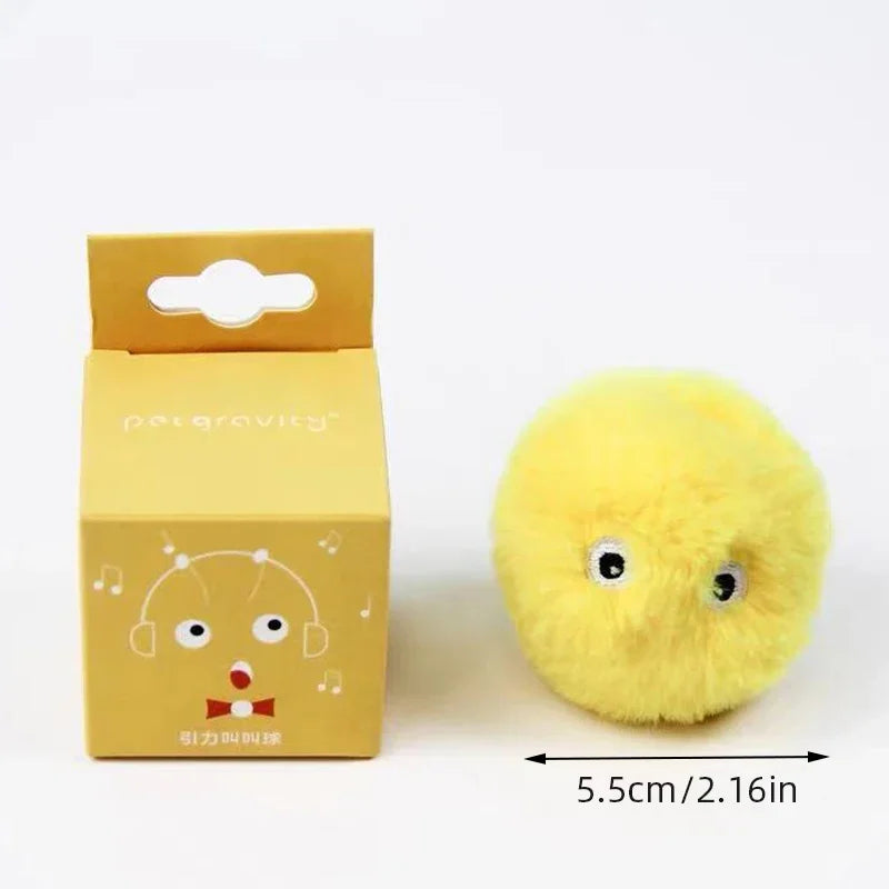 Smart Plush Cat Toy – Electric Catnip Squeak Ball