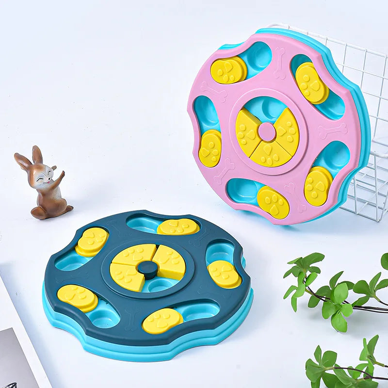 Interactive Dog & Cat Puzzle Feeder – Slow Eating Bowl
