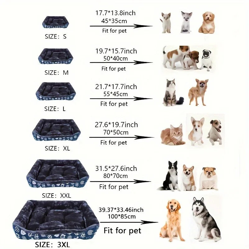Pet Dog & Cat Bed – Sofa Mat for Small, Medium & Large Pets