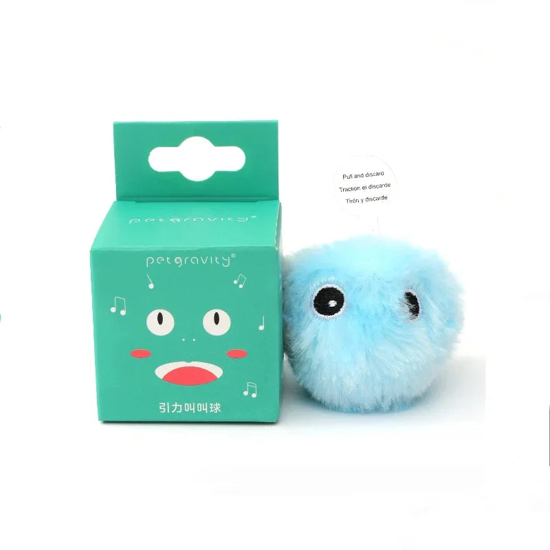Smart Plush Cat Toy – Electric Catnip Squeak Ball