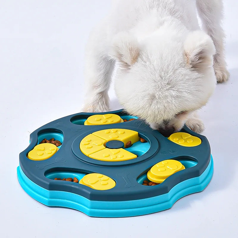 Interactive Dog & Cat Puzzle Feeder – Slow Eating Bowl