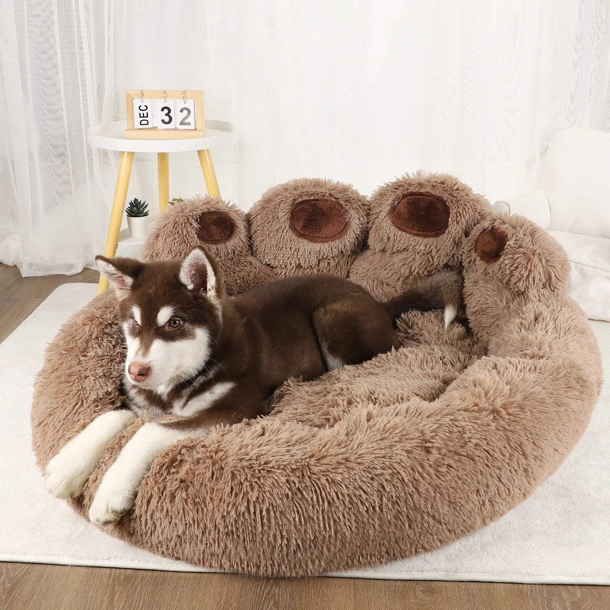 Fluffy Dog & Cat Bed – Large Pet Sofa & Kennel Mat