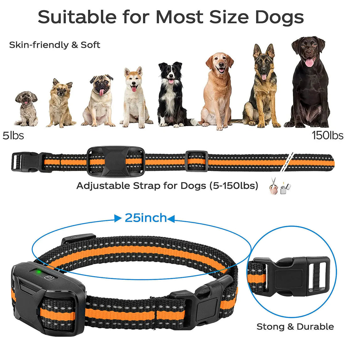 3300Ft Electric Dog Training Collar – Remote Control Waterproof
