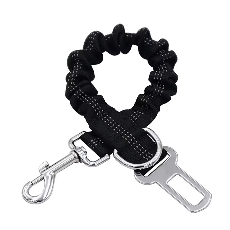 Dog Safety Seat Belt – Elastic Traction Leash for Car