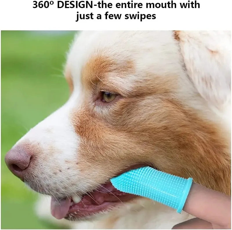 Pet Finger Toothbrush – Soft Silicone Teeth Cleaner for Dogs & Cats
