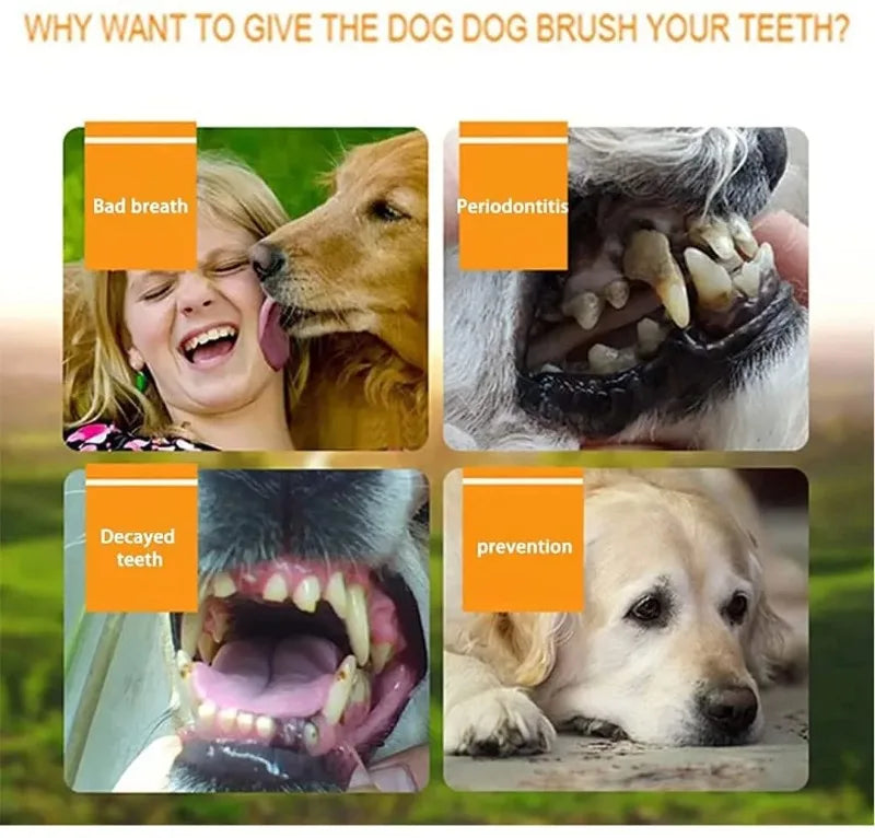 Pet Finger Toothbrush – Soft Silicone Teeth Cleaner for Dogs & Cats