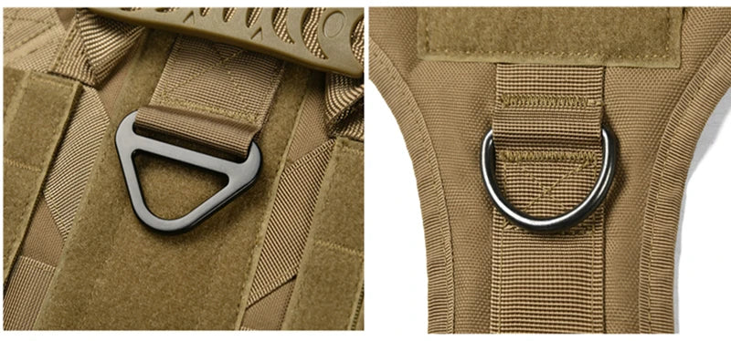 Tactical Military Dog Vest & Leash Set