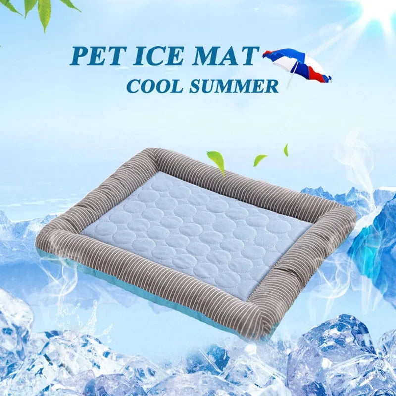 Cooling Pet Pad – Ice Silk Mat for Dogs & Cats