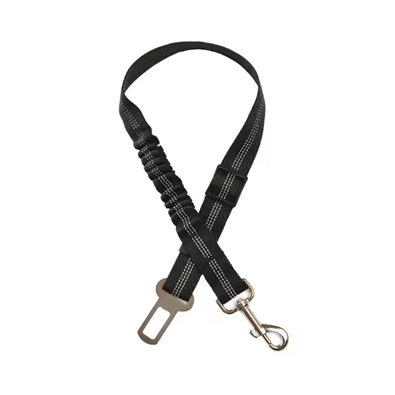 Dog Safety Seat Belt – Elastic Traction Leash for Car