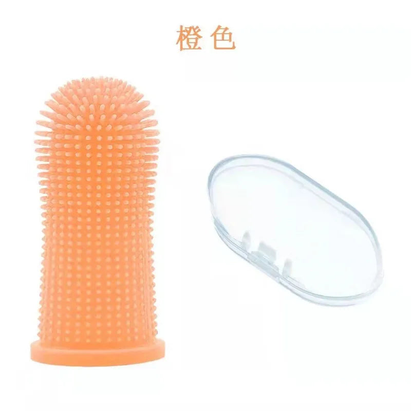 Pet Finger Toothbrush – Soft Silicone Teeth Cleaner for Dogs & Cats
