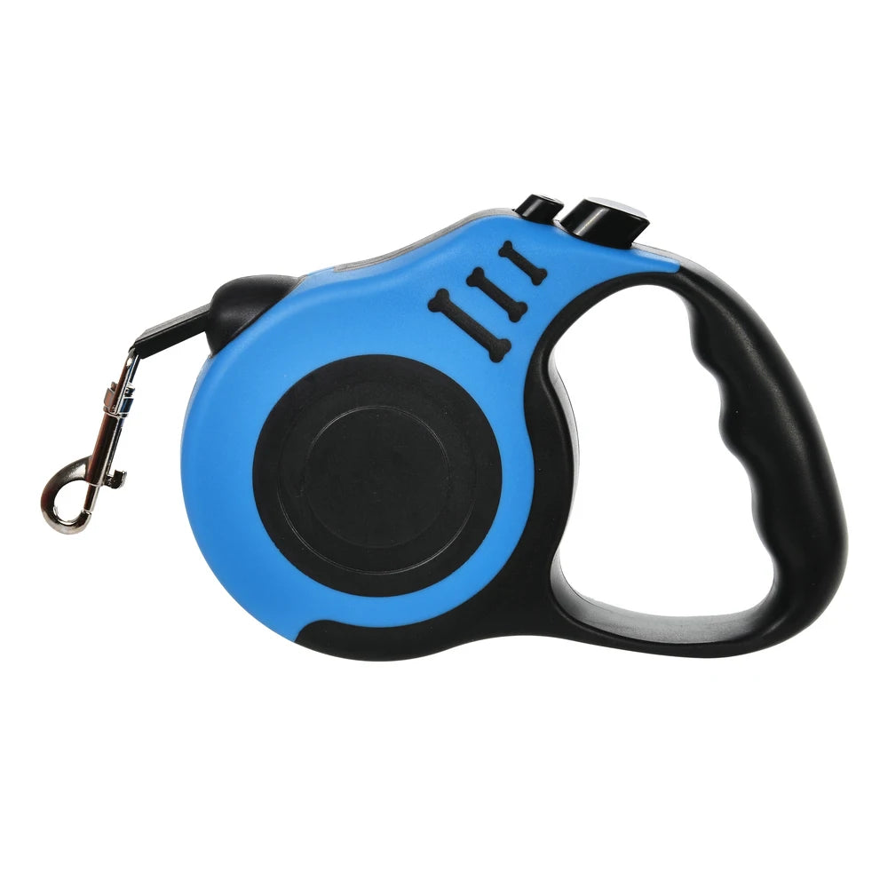 Retractable Dog Leash – 3m/5m Nylon Lead for Small & Medium Pets