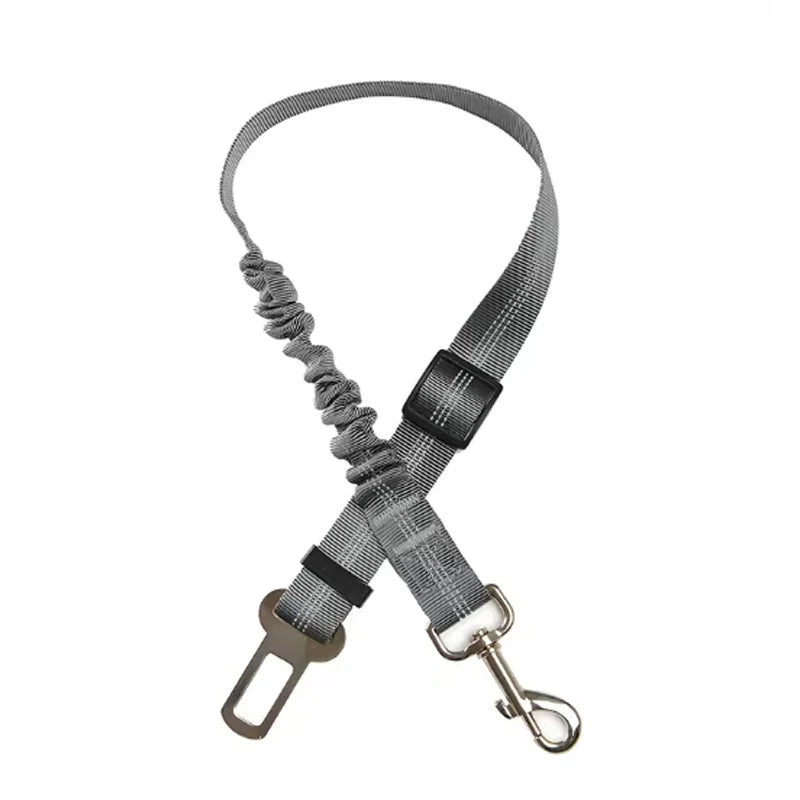 Dog Safety Seat Belt – Elastic Traction Leash for Car