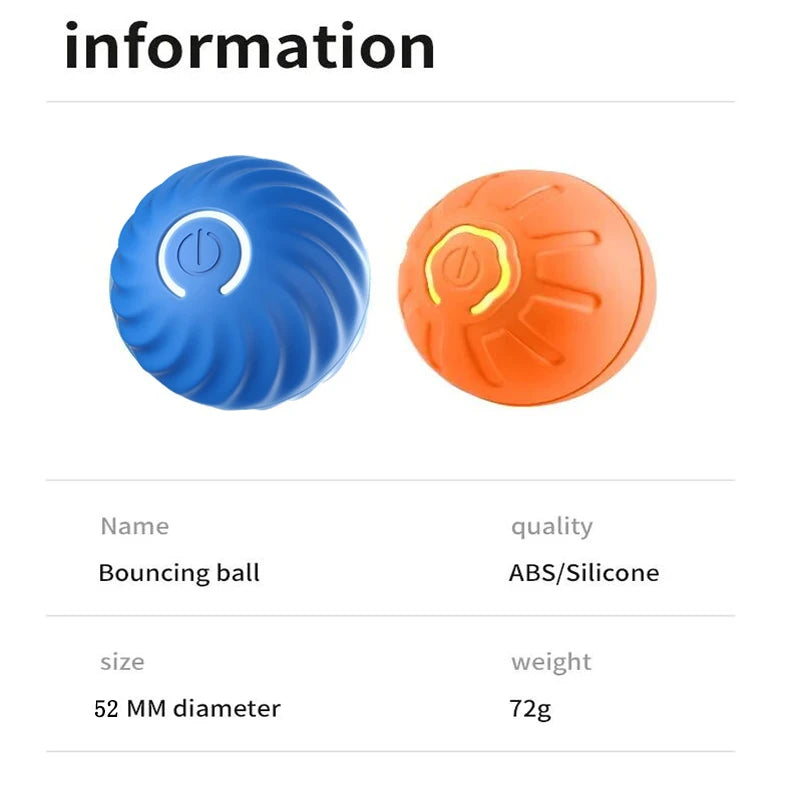 Smart Electronic Dog & Cat Toy Ball – Automatic Moving & Bouncing