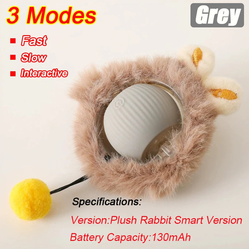 Interactive Rolling Ball Toy – Smart Rechargeable Pet Toy for Cats & Dogs