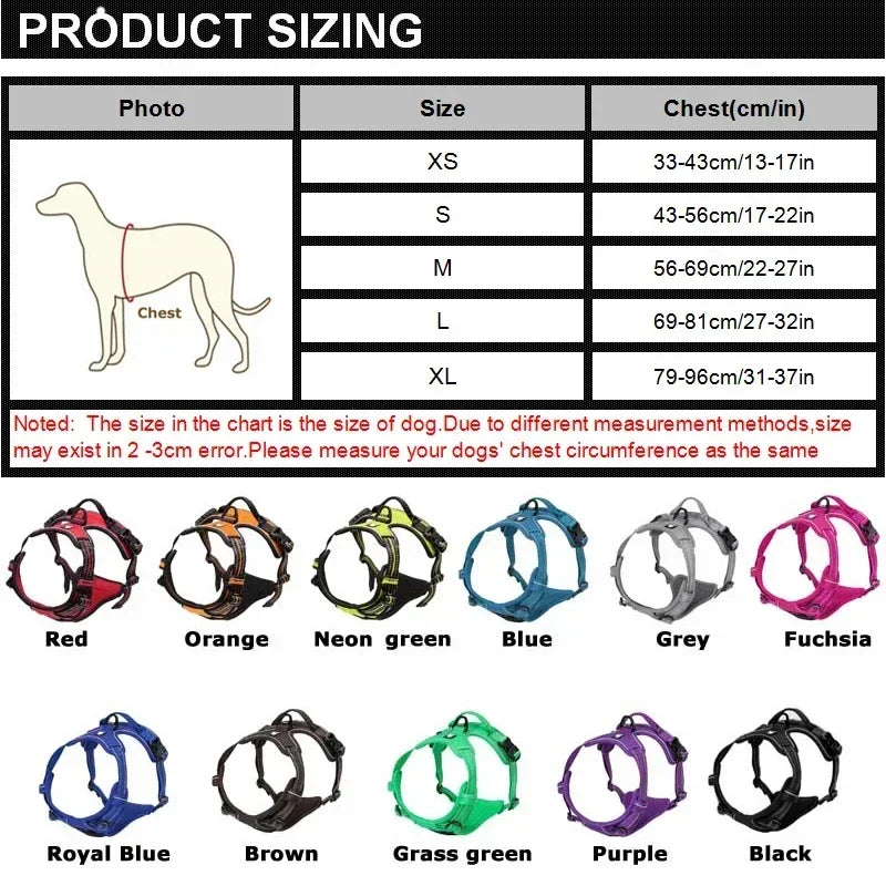 Reflective Adjustable Dog & Cat Harness