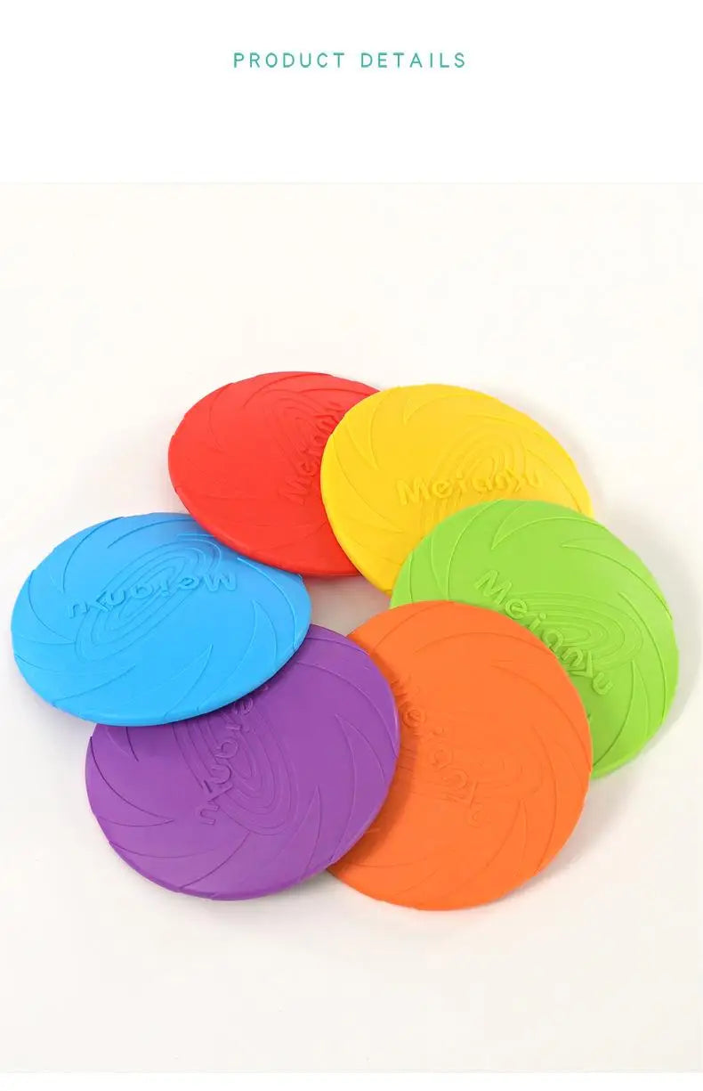 OUZEY Bite-Resistant Flying Disc – Interactive Dog Toy