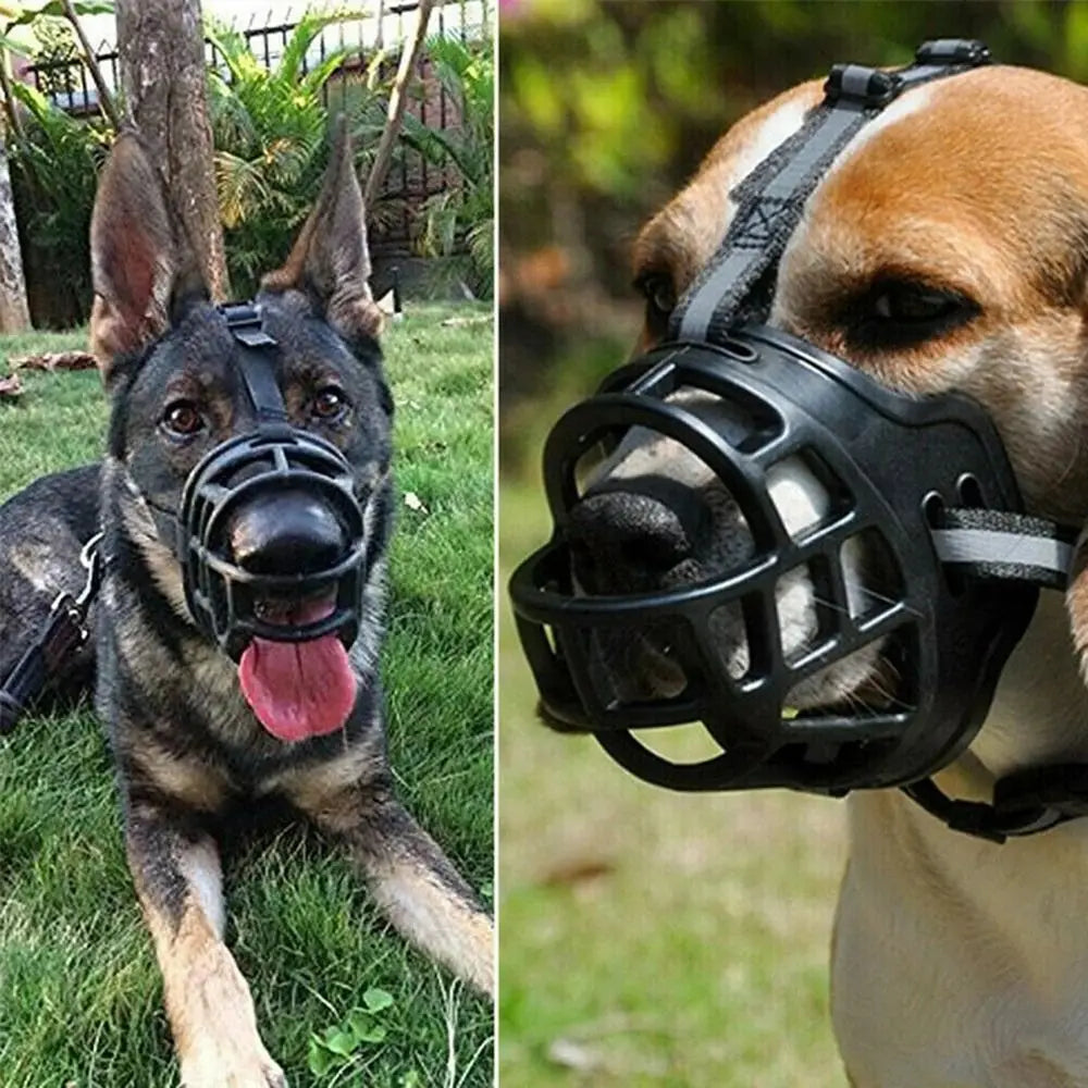 Adjustable Dog Muzzle – Anti-Biting with Reflective Strip