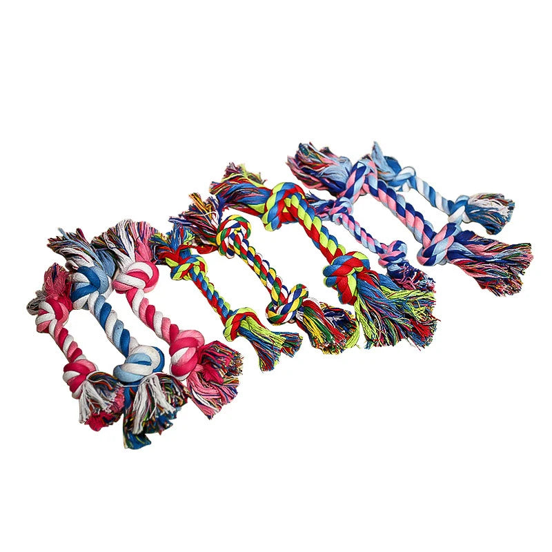 Double Knot Cotton Rope Toy – Bite-Resistant for Dogs & Cats