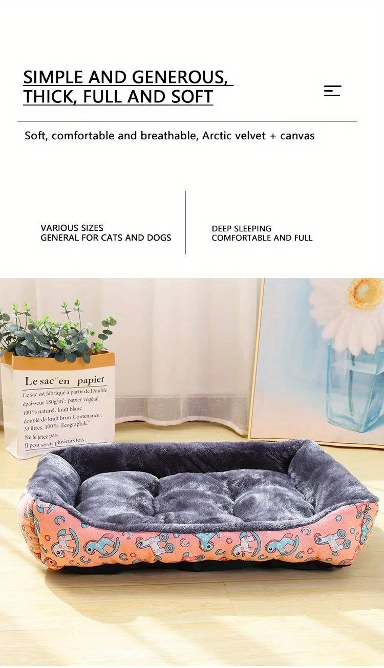 Pet Dog & Cat Bed – Sofa Mat for Small, Medium & Large Pets