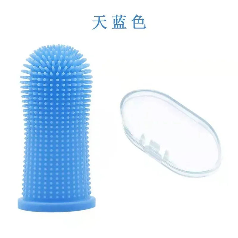 Pet Finger Toothbrush – Soft Silicone Teeth Cleaner for Dogs & Cats