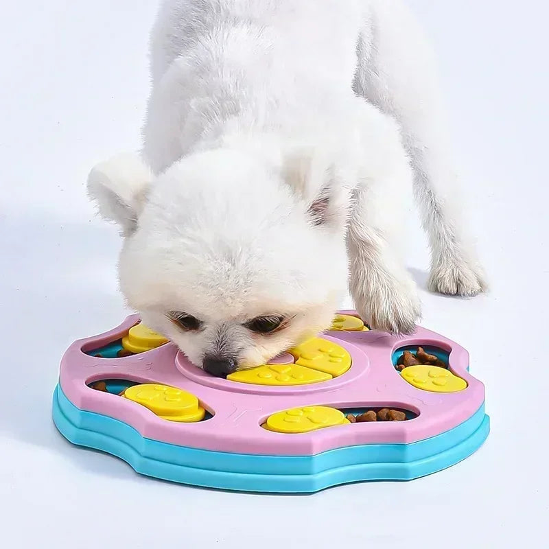 Interactive Dog & Cat Puzzle Feeder – Slow Eating Bowl