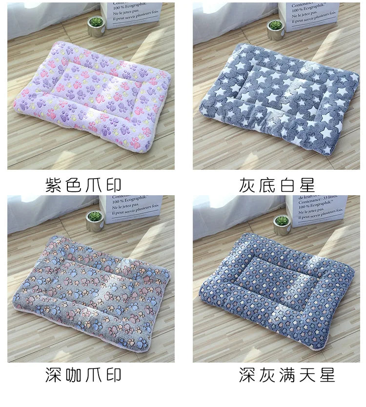 Double-Sided Plush Pet Mat – Warm Sleeping Bed for Cats & Small Dogs