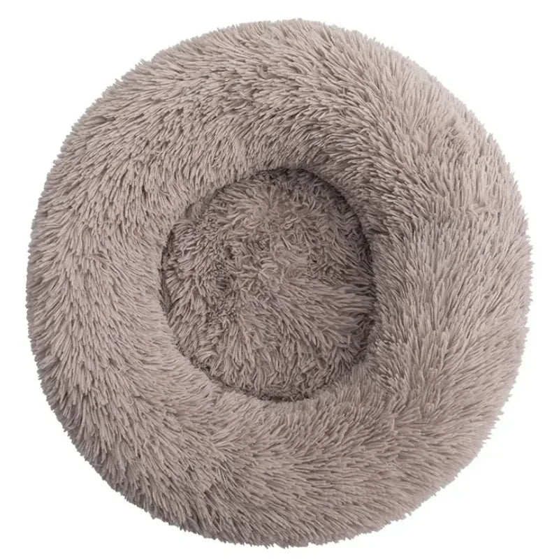 Round Plush Pet Bed – Super Soft Dog & Cat Bed 40–90cm