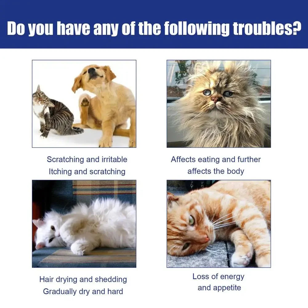 Anti-Flea & Tick Drops – 100ml Insecticide for Dogs & Cats