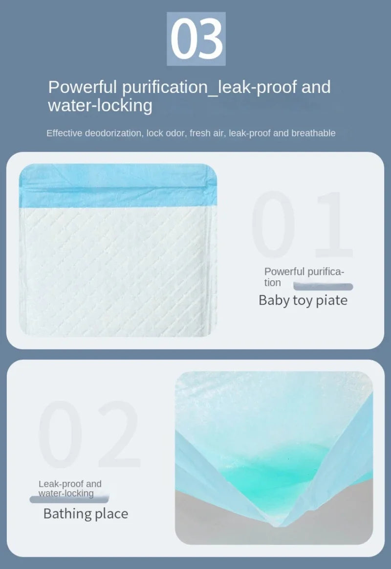 Disposable Puppy Training Pads – Quick-Dry Absorbent Dog Diapers