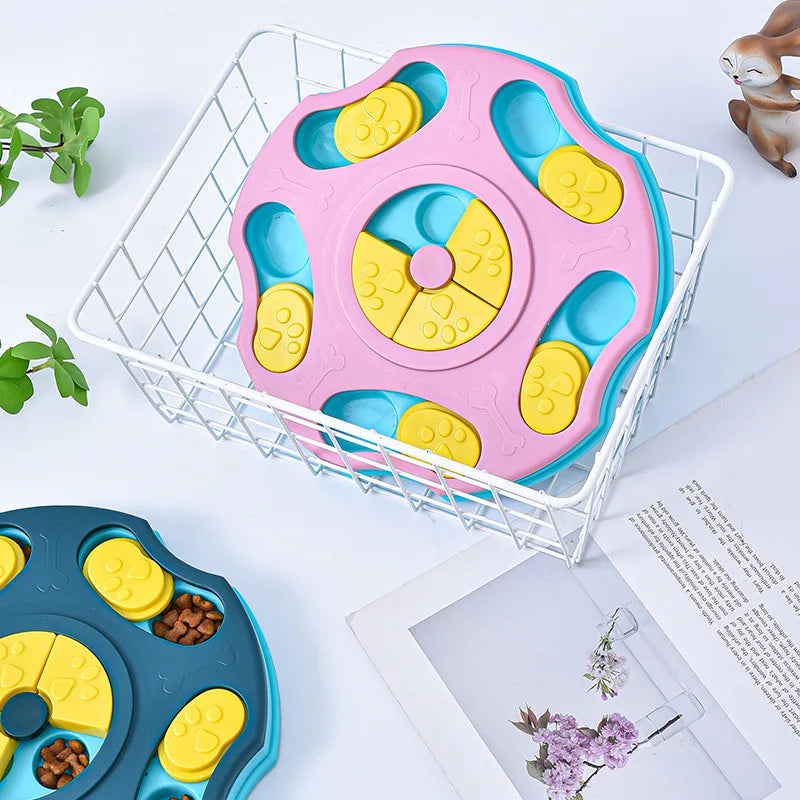 Interactive Dog & Cat Puzzle Feeder – Slow Eating Bowl