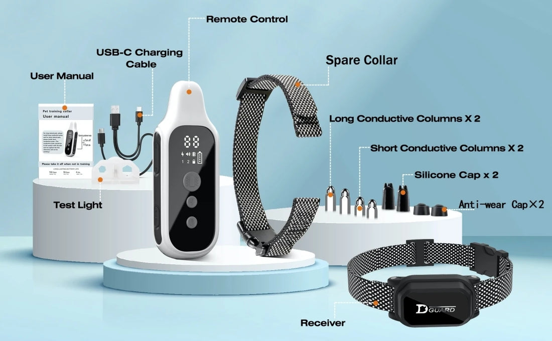 800m Digital Dog Training Collar – Waterproof Remote with LCD