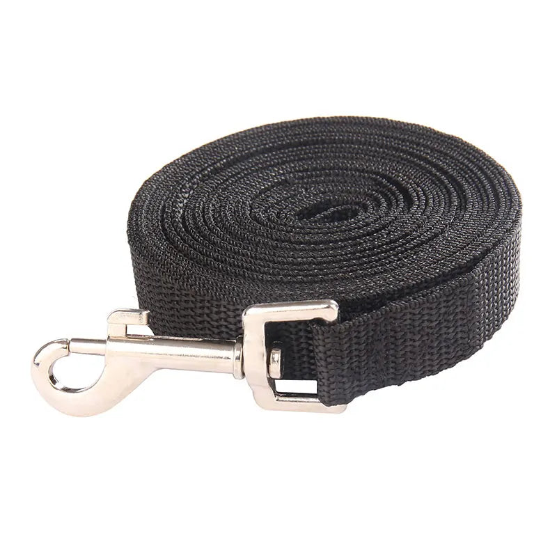Solid Nylon Dog Leash – Long Lead Rope for Large Dogs (1.5–50m)