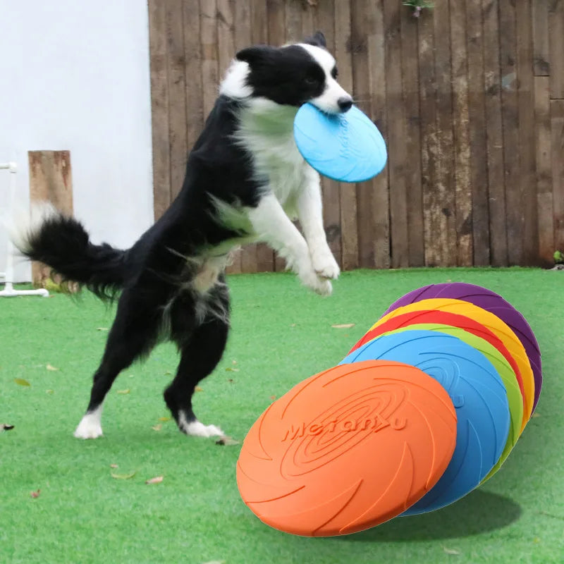 OUZEY Bite-Resistant Flying Disc – Interactive Dog Toy