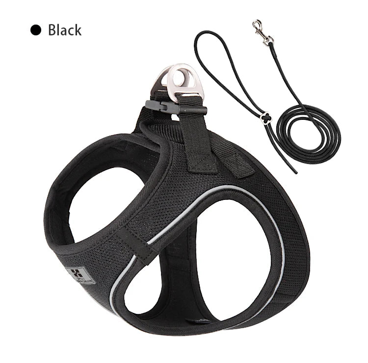 Reflective Dog Harness & Leash Set