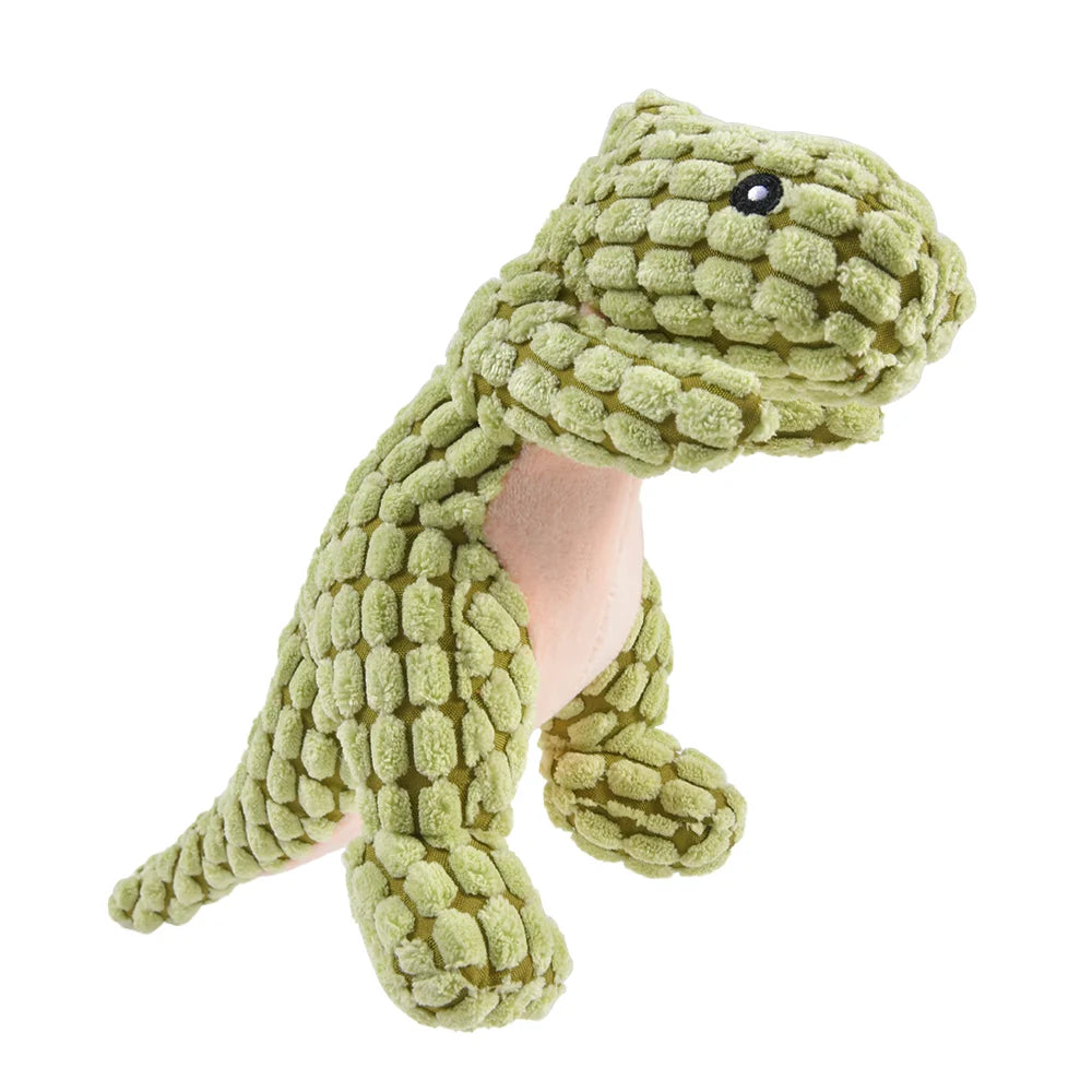 Plush Dinosaur Pet Toy – Interactive Chew Toy for Cats & Dogs