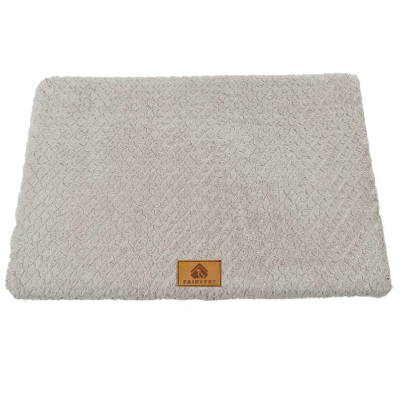 3D Orthopedic Dog Bed – Foam Pet Bed with Washable Faux Fur Cover