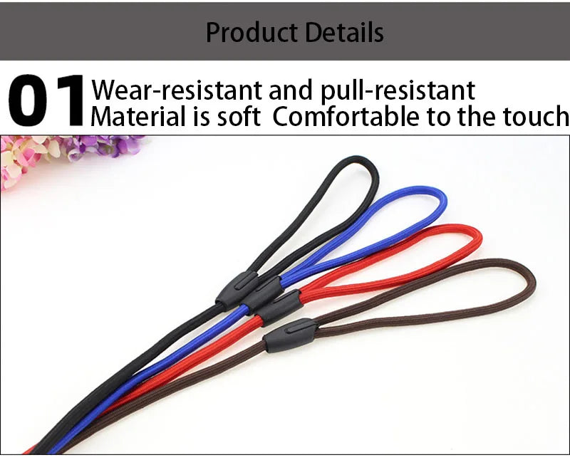 Adjustable Nylon Dog Leash – Training Lead & Harness Strap