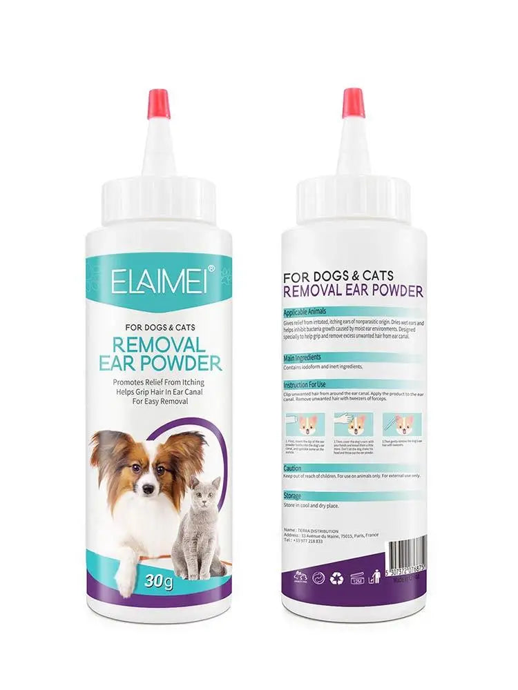 Dog Ear Powder – 30g Safe Ear Cleaner for Dogs, Cats & Rabbits